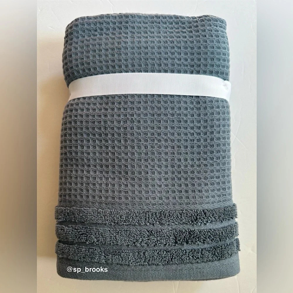 🎁8PC Hotel Balfour Bath Towel Set with 1 BATH, 2H & 5W - Flint Slate Blue/Gray